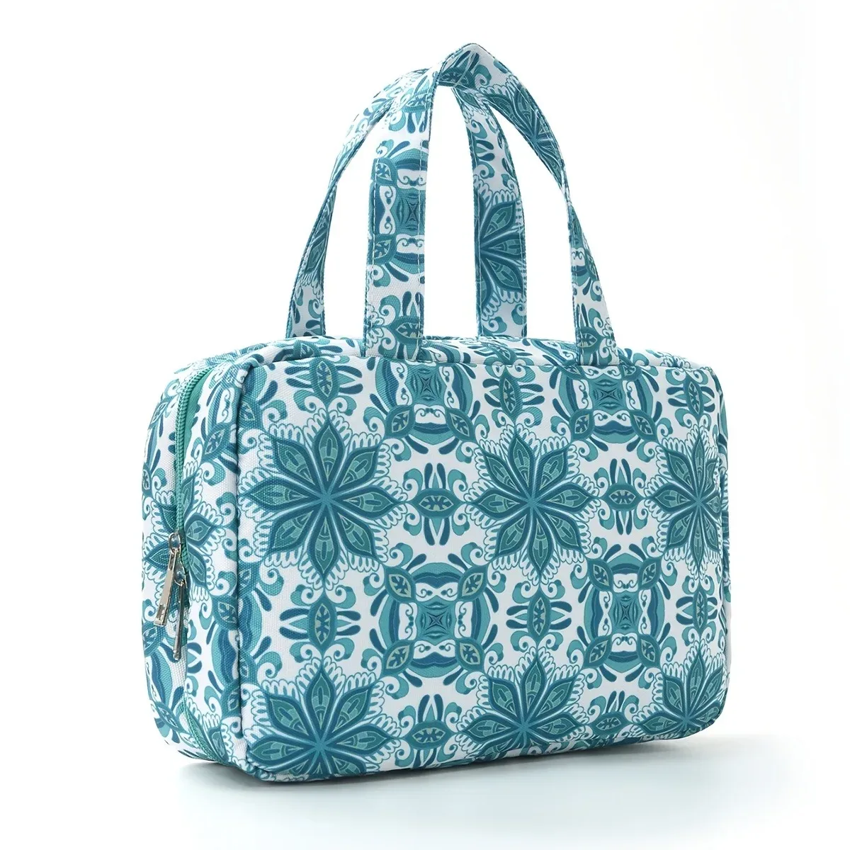 grande trousse de toilette et de maquillage suspendue pour voyage - sac de maquillage pliable léger et spacieux pour les soins de la peau, les articles de toilette et les médicaments