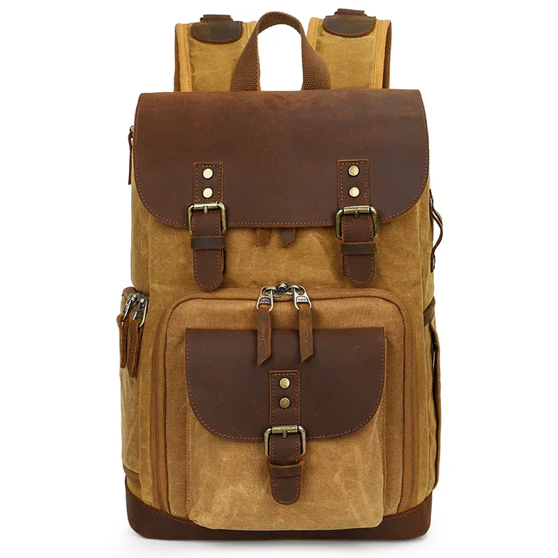 sac pour appareil photo dslr, sac à dos en toile batik, sac de photographie étanche, sac de rangement résistant à l'usure pour l'extérieur, nouvelle collection