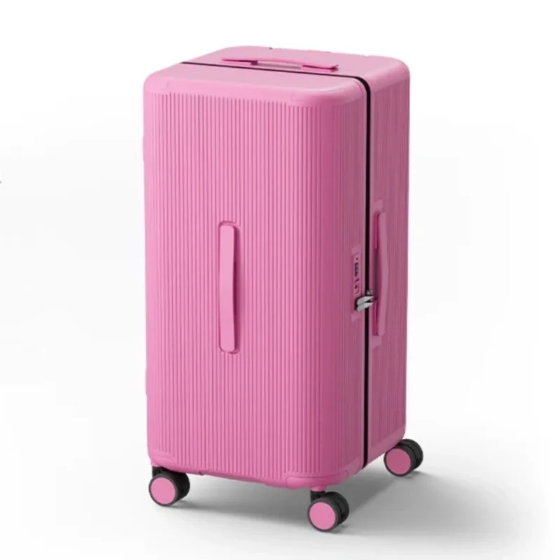 valise rigide en matériau pc avec serrure tsa, bagage à roulettes pour femmes, valise de voyage à grande capacité 20/24/28/30 pouces