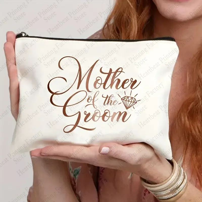 trousse de maquillage de mariée de mariage, sacs à cosmétiques pour enterrement de vie de jeune fille, pochette de rangement de fête, cadeaux de toilette de demoiselle d'honneur, meilleur cadeau pour les mariées