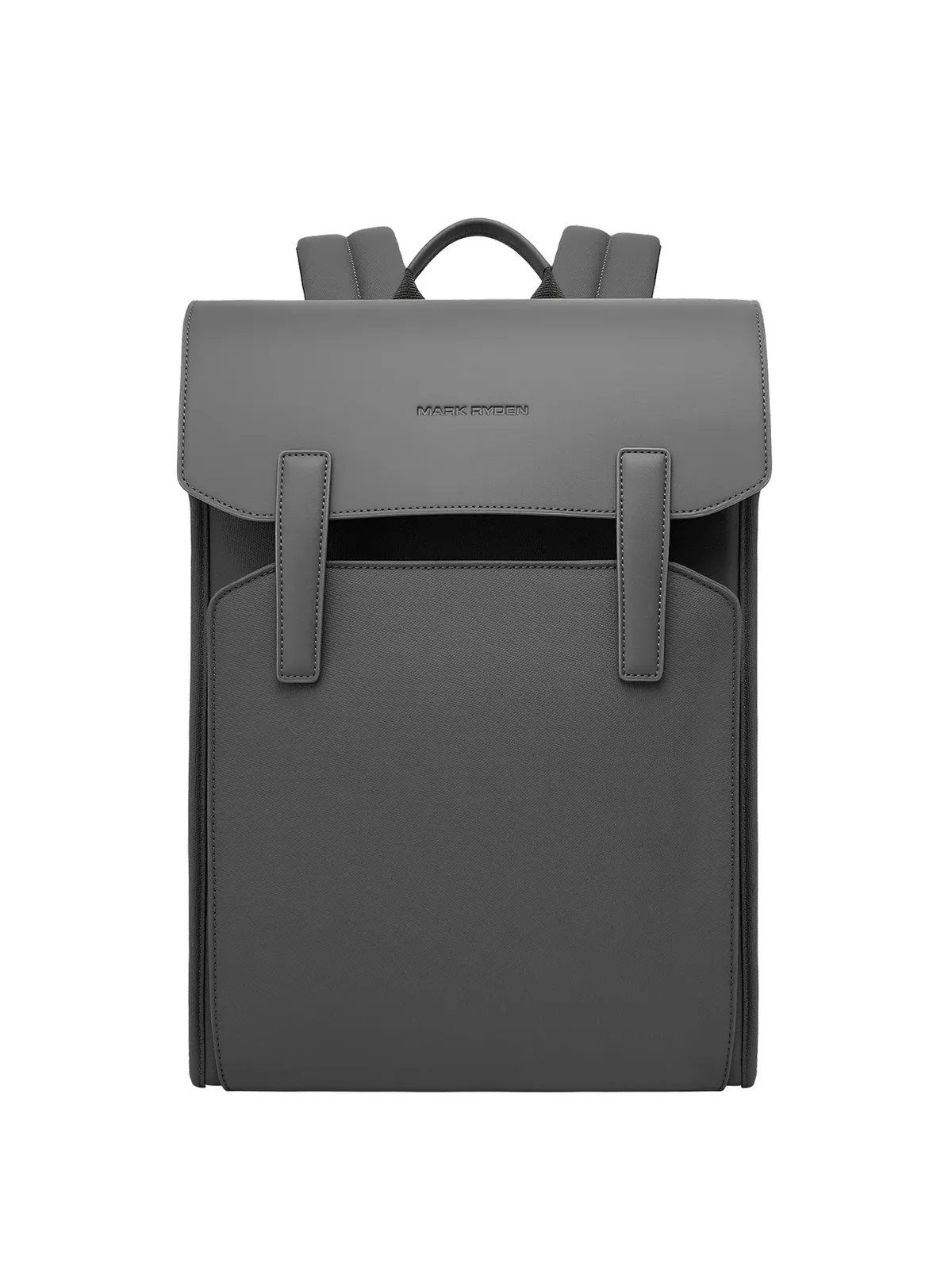 sac à dos en cuir noir classique mark ryden pour le travail, sac pour ordinateur portable 15,6 pouces, sac imperméable, sacs d'école, sacs à dos d'affaires pour hommes
