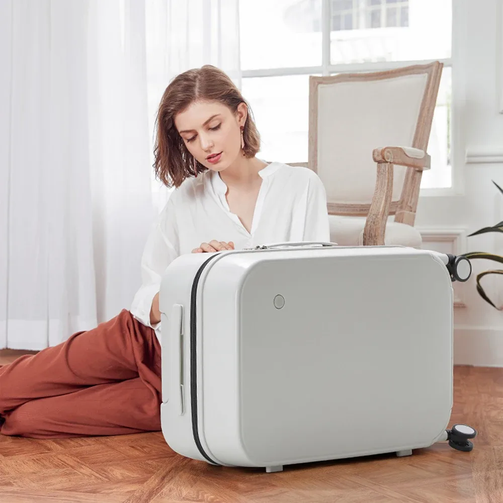 mixi patent design travel bag femmes hommes valise roue pivotante pull bag 18 "carry 20" 24 "check - in 100% ordinateur