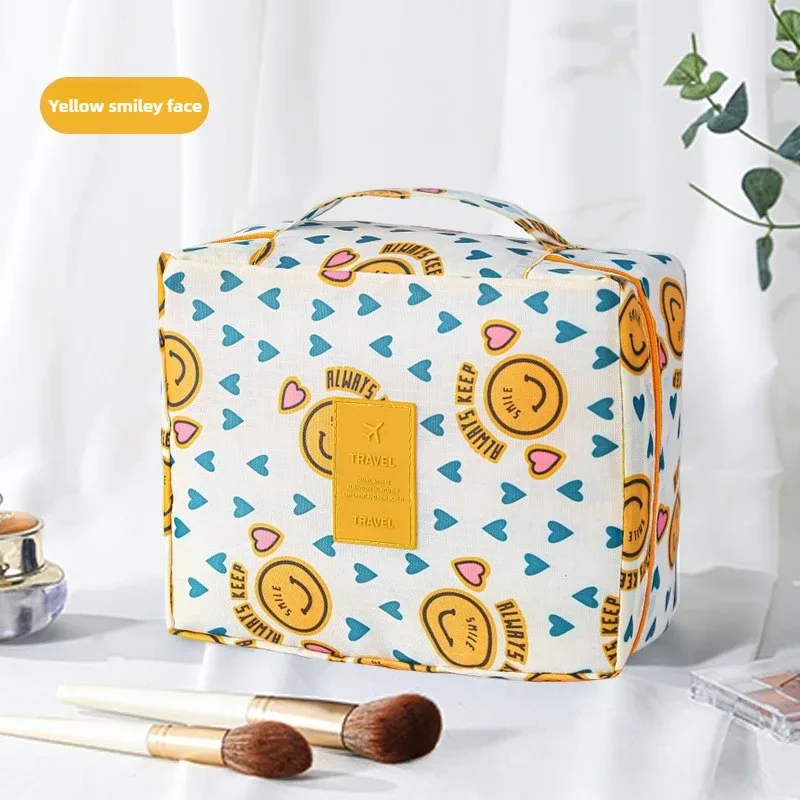grande trousse de toilette pour femmes, sac de voyage imperméable pour cosmétiques, organiseur de maquillage avec ouverture facile, étui de rangement beauté