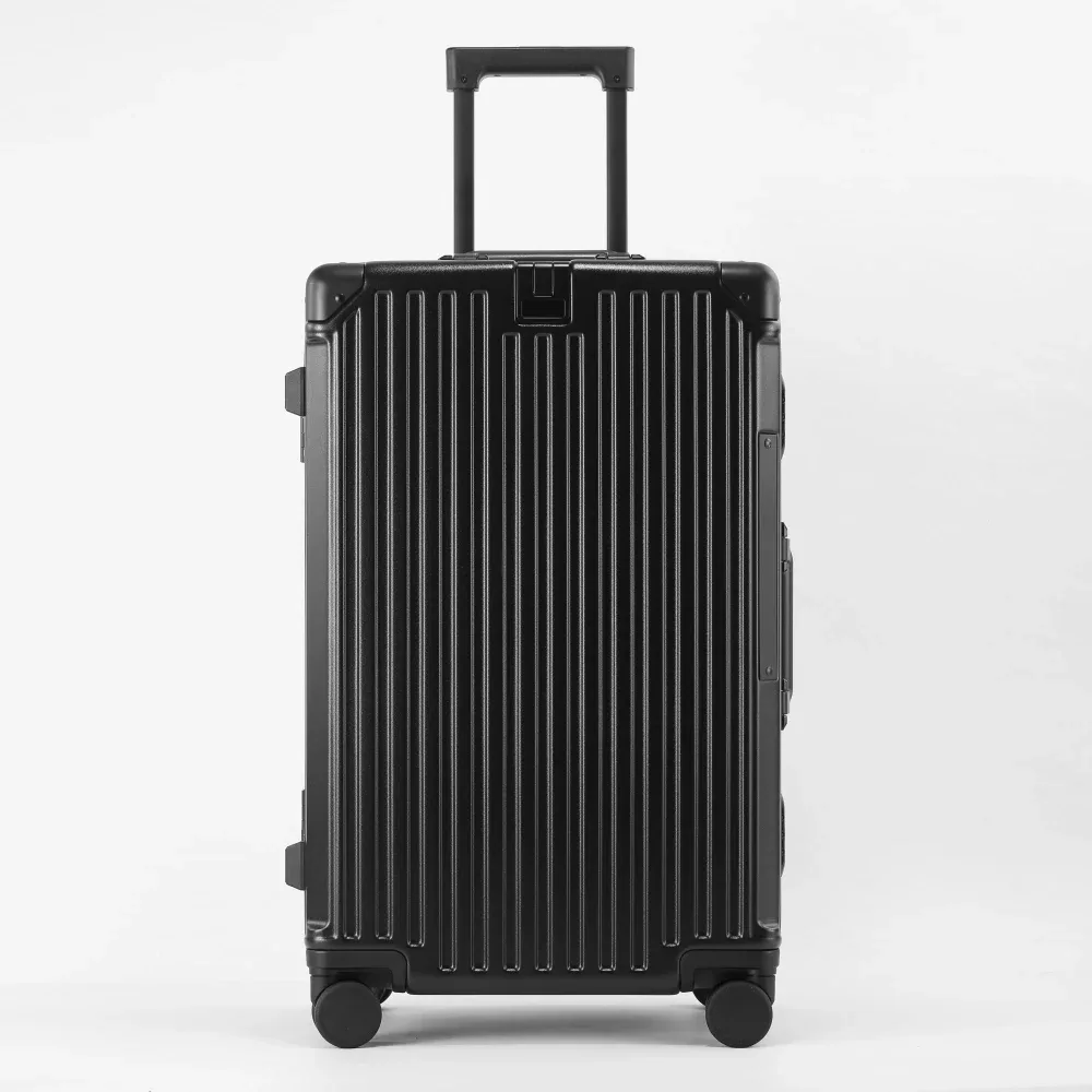 valise de luxe de haute qualité, mise à niveau, matériau pc épais, bagages roulants, cadre en aluminium, sacs de chariot de voyage 20/24/26/28/30 pouces
