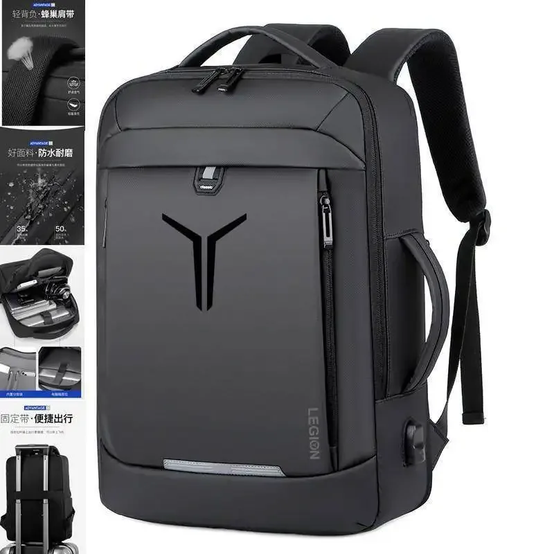 sac à dos unisexe antichute et antichoc pour ordinateur portable, nouveau style 2026, esthétique haut de gamme, sac à double bandoulière personnalisable en tissu oxford pour affaires