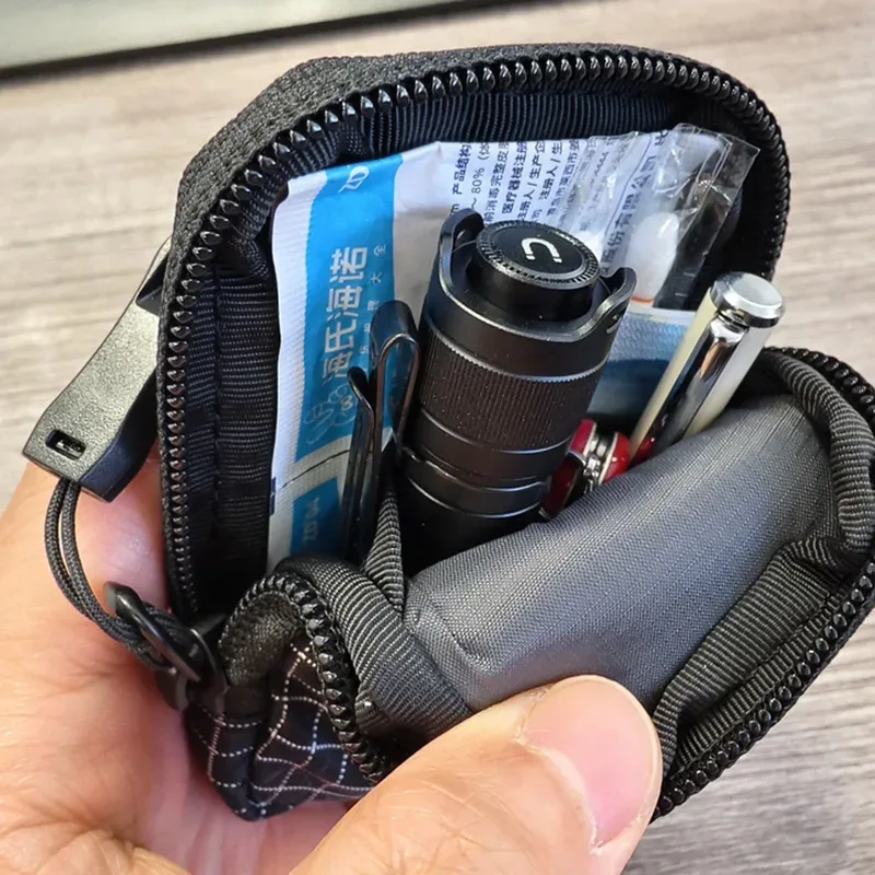 mini pochette edc, pochette de rangement, portefeuille, porte-monnaie en dyneema/x-pac, pochette utilitaire edc pour cartes, clés, pièces de monnaie et objets essentiels