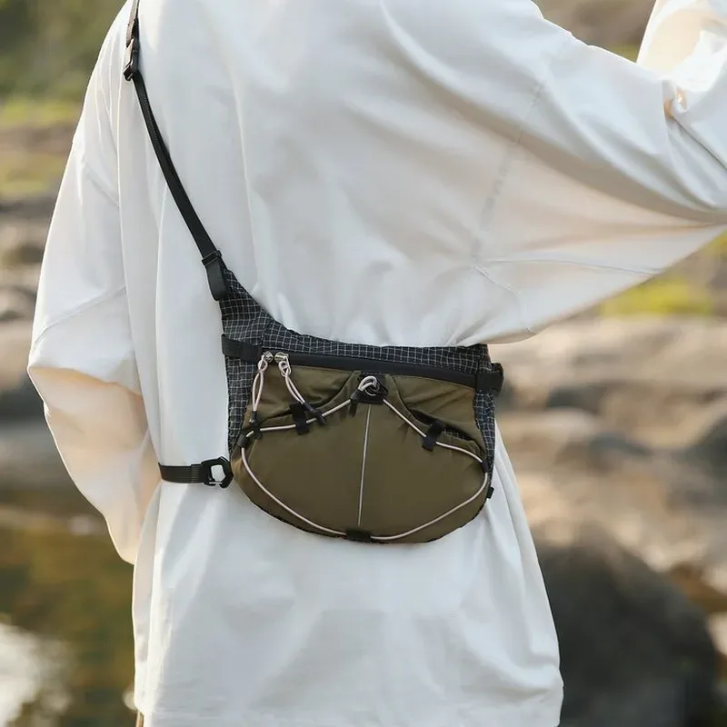 sac à bandoulière colorblock pour l'extérieur, sangle réglable, pour les déplacements quotidiens, la randonnée, les voyages, pour hommes et femmes