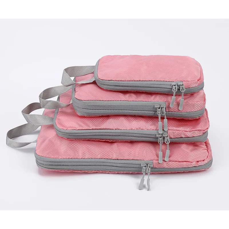 sac de rangement de voyage d'affaires compressible, ensemble de 4 pièces, sac de rangement vertical étanche multifonctionnel simple et à la mode