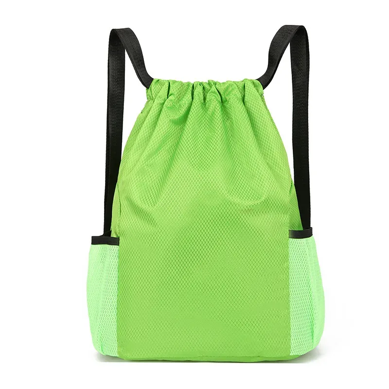 logo personnalisé nouveau style sac à cordon sac à dos pour hommes et femmes sac à dos de voyage simple avec sac de sport de fitness de grande capacité