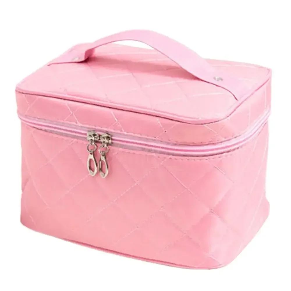 trousse à cosmétiques matelassurera de voyage pour femme, sac à main multifonctionnel, étuis à cosmétiques étanches, grande capacité