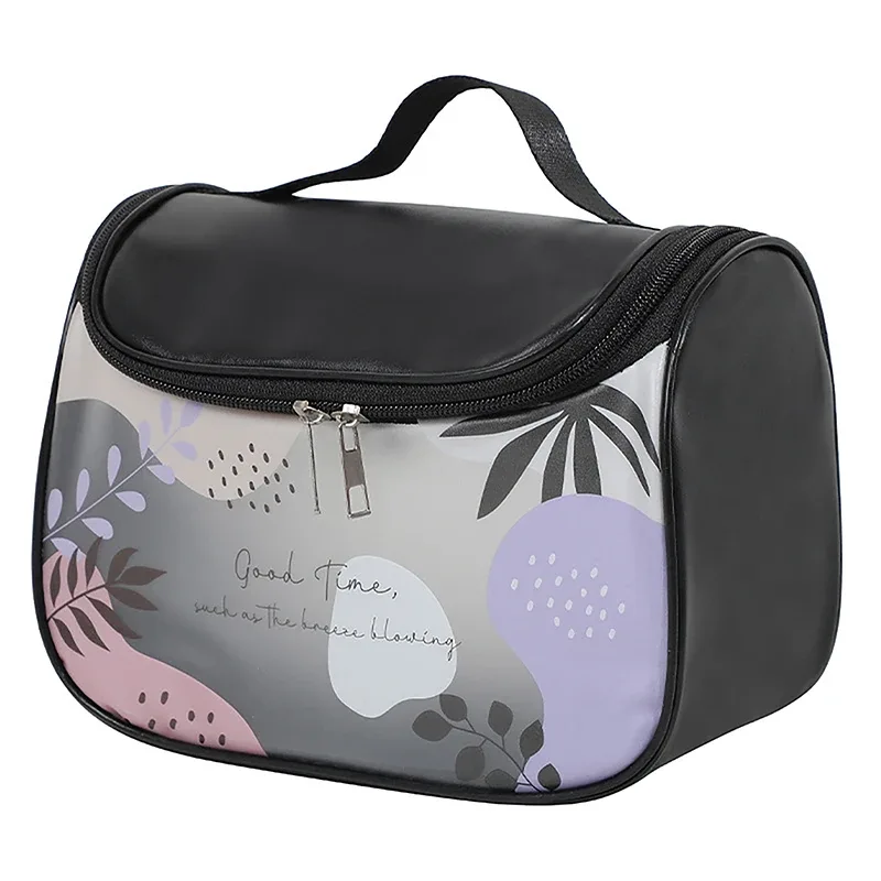 trousse cosmétique portable pour femme, trousse de maquillage, rangement de voyage, toilette, organisateur, étanche, pvc, transparent, fermeture éclair