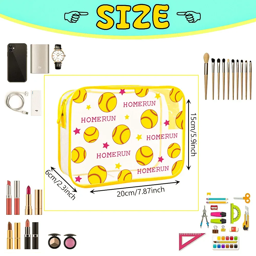 trousse de toilette en pvc sur le thème du football, trousse de maquillage, adaptée aux hommes et aux femmes, trousse de rangement transparente pour articles de toilette de voyage, trousse de maquillage