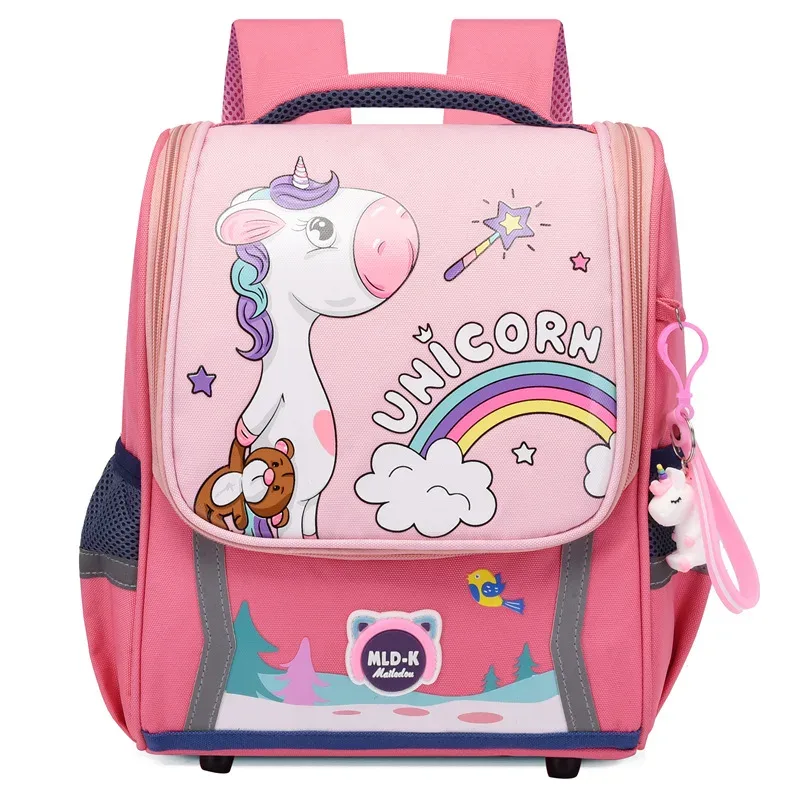 sac à dos licorne pour filles et garçons, mignon, dessin animé, étanche, orthopédique, pour l'école maternelle, pour les classes 1 à 3