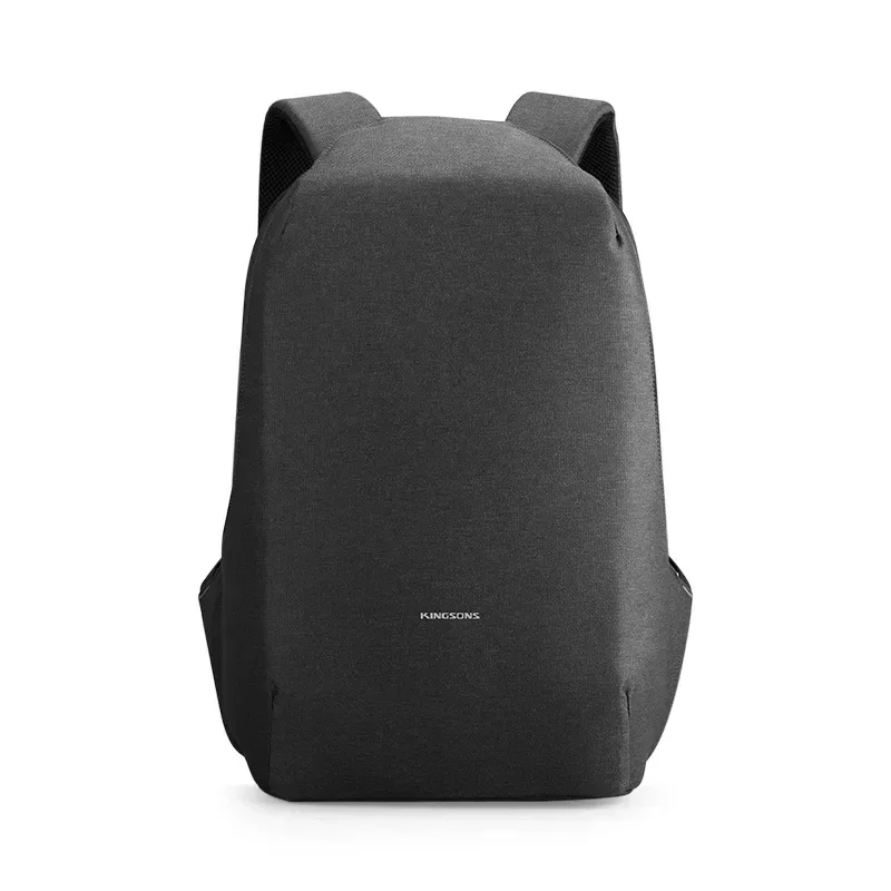 Kingsons-Sac à dos antivol pour homme, résistant à 180 °, ouvert, chargement USB, sac pour ordinateur portable, 15.6 pouces, sacs d'école pour adolescents