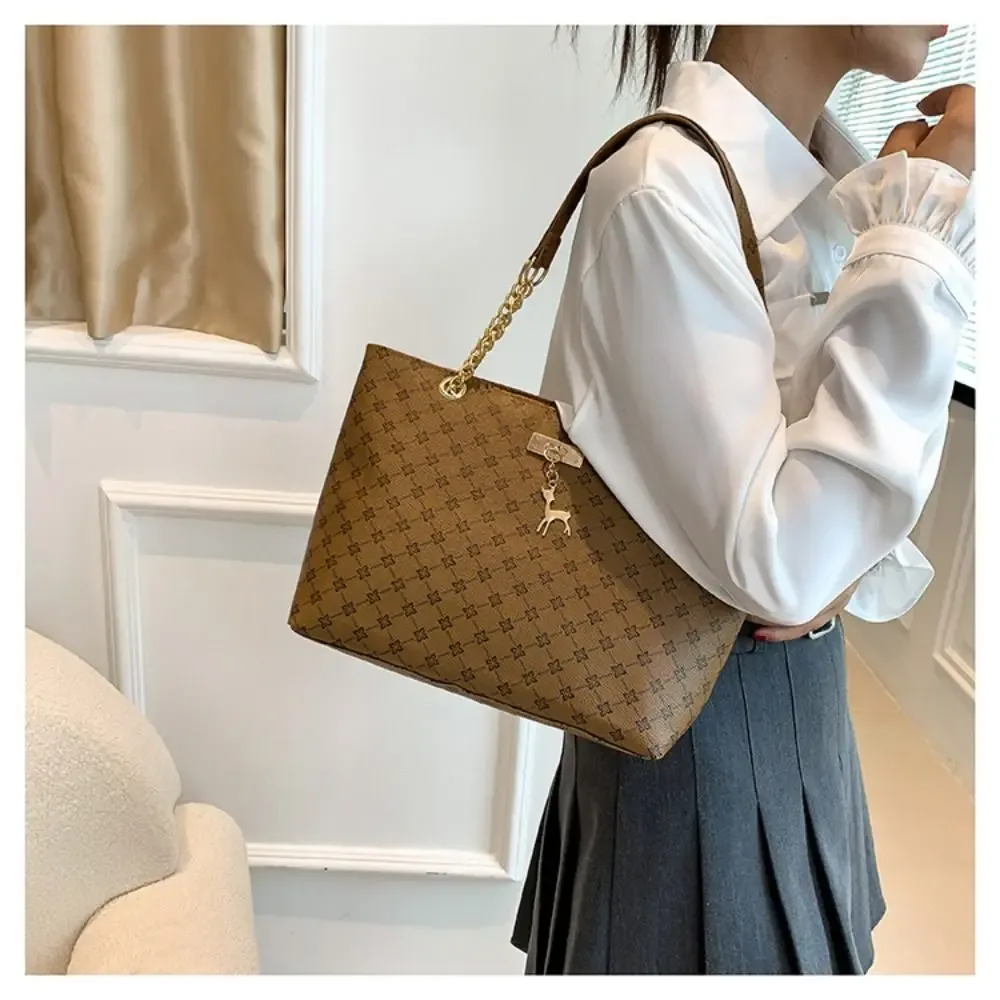 sac fourre-tout design de luxe pour femmes, sac à main de grande capacité, sac à bandoulière imprimé à la mode, nouveau sac de shopping tendance