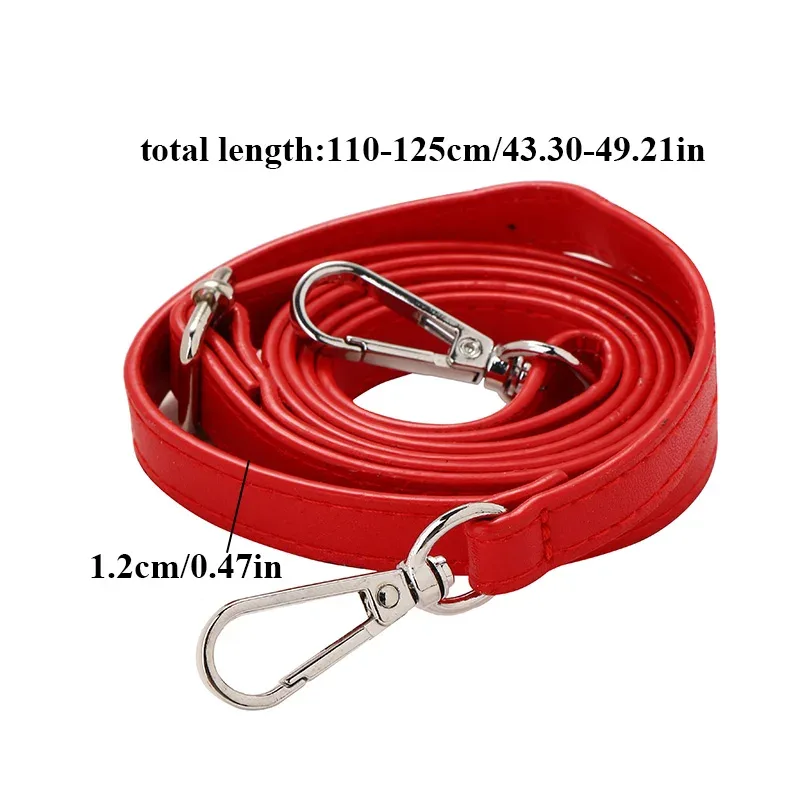 sangle de sac en cuir pu de 125cm de long, accessoires pour sacs à main, sangle de sac à bandoulière de 1.2cm de large pour sangle de remplacement pour sacs