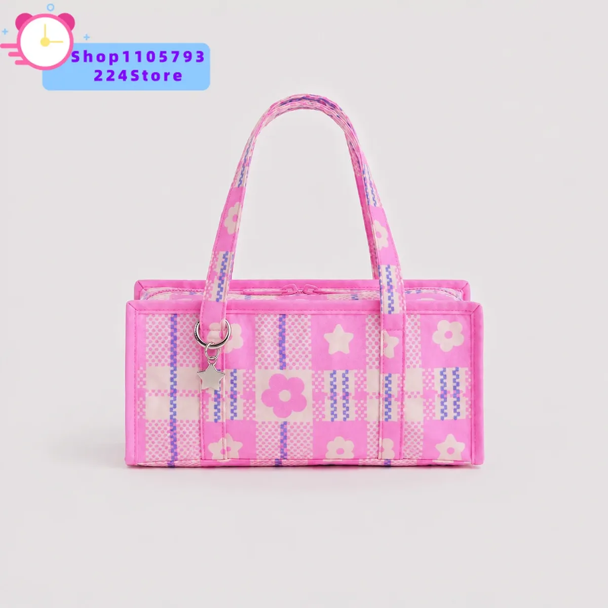 sac à bandoulière en nylon à motif écossais nostalgique, petit sac carré français simple, nouveau sac bandoulière polyvalent 2026