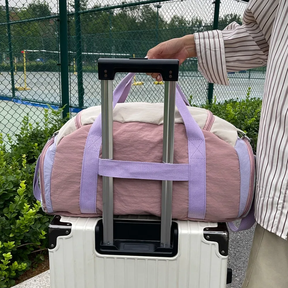 sac de sport pour femme avec séparation sec/humide, grande capacité, sac de voyage, sac à main, sac bandoulière