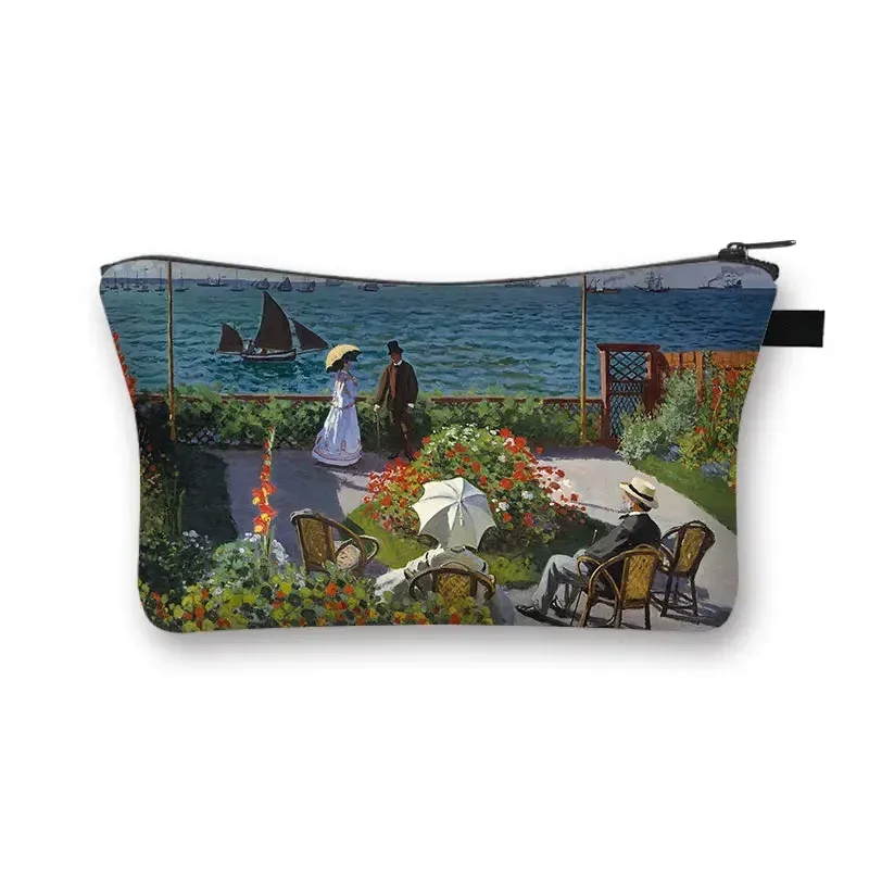 starry night / kiss / waterlily – trousse à cosmétiques pour femmes, trousse de maquillage van gogh / gustav klimt / monet