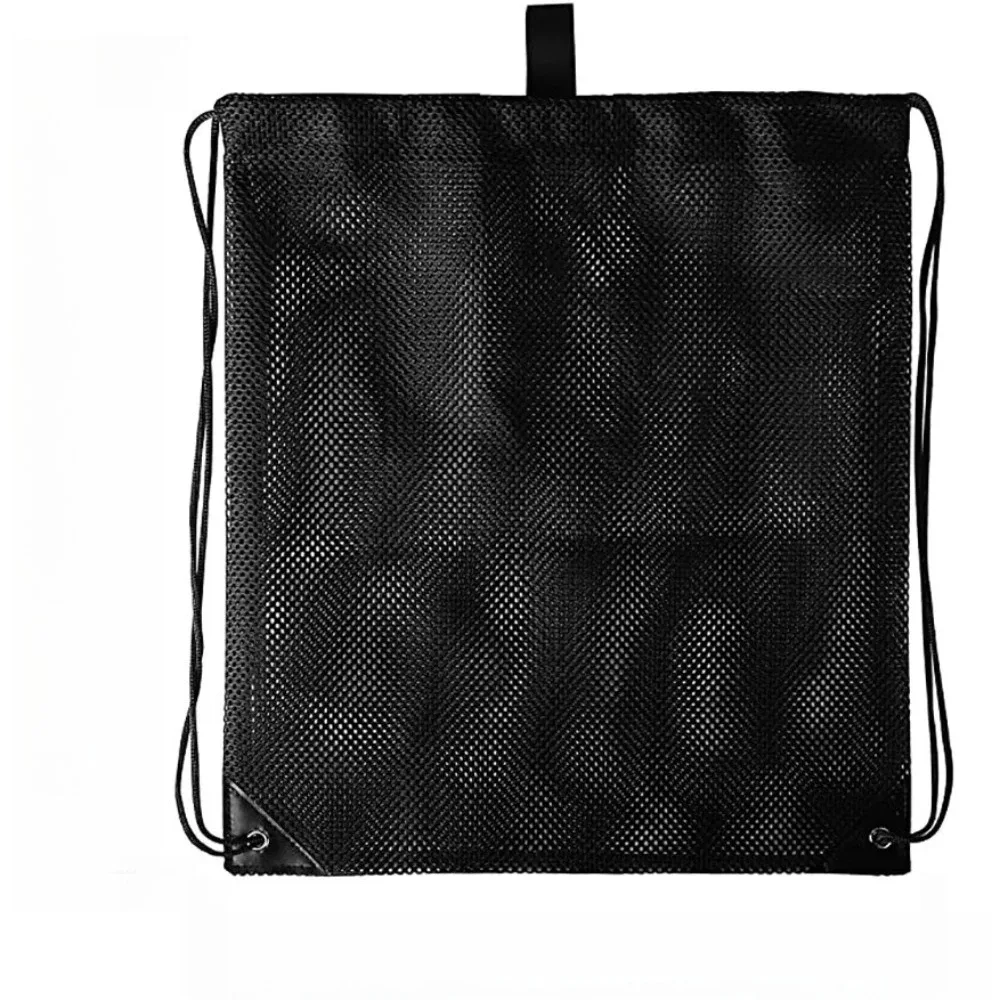 sac à dos en maille avec cordon de serrage, sac de sport robuste, multifonction, pliable, pochette en filet ventilée, porte-équipement de natation et de pêche, pour l'extérieur