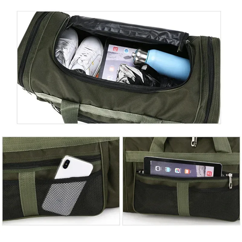 oxford – sacs de séparation secs et humides, sac de sport portable de grande capacité, sacs de fitness multifonctionnels étanches pour sports de plein air et voyages