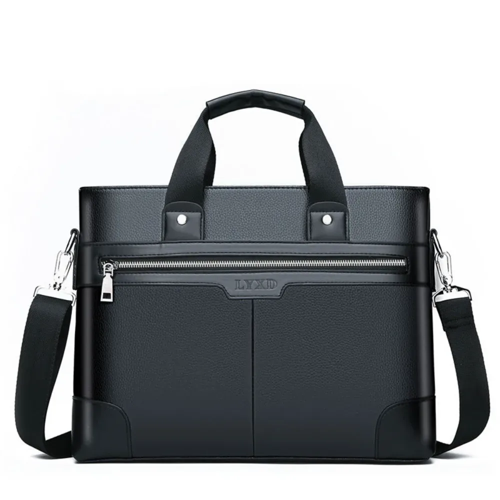 porte-documents en cuir pu grande capacité, organiseur de papiers, sac à documents professionnel en tissu oxford, fermeture éclair multifonctionnelle