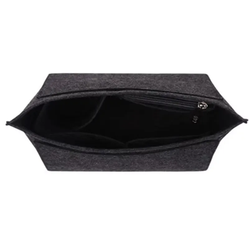 organisateur de sac fourre-tout en feutre, insert multi-poches pour sac à main, compartiment de rangement pour cosmétiques, accessoires de maintien de forme intérieure pour sac à main