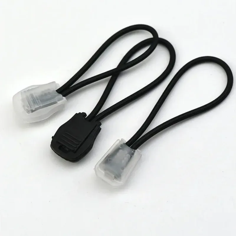 clip câble plastique transparent noir blanc rose marron attachement sac dos accessoire sport voyage