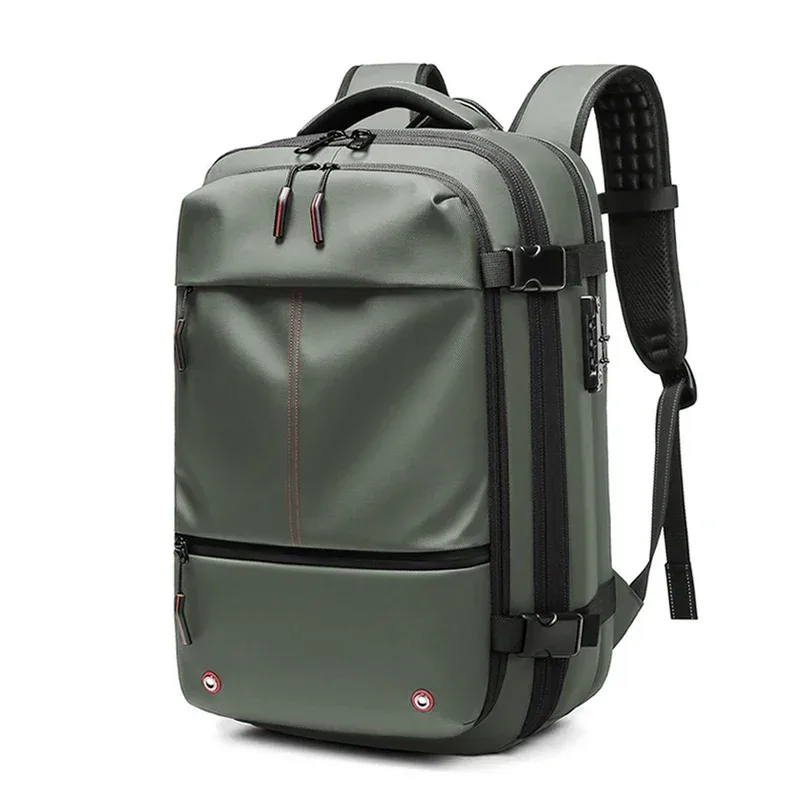 sac à dos de voyage à compression sous vide pour hommes, pour ordinateur portable 17 pouces, escarpins d'affaires, sac à dos d'école de grande capacité, sac à dos de randonnée élargi