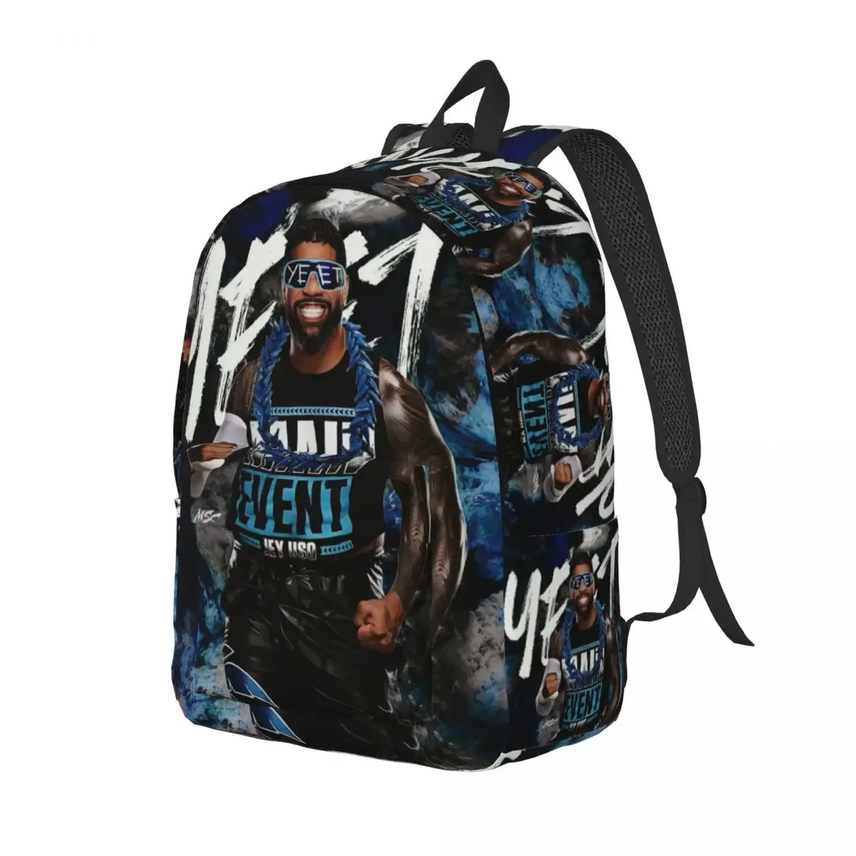 jey uso yeet – sac à dos en toile classique pour hommes et femmes, sac à livres personnalisé pour étudiants, convient aux sacs pour ordinateur portable de 15 pouces, nouvelle collection