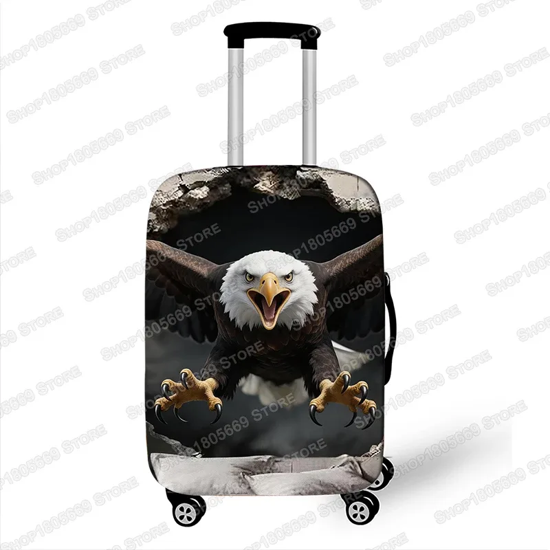housse de valise élastique 3d motif animal (tigre/lion/lynx) qui brise la paroi, housse de protection pour valise à roulettes