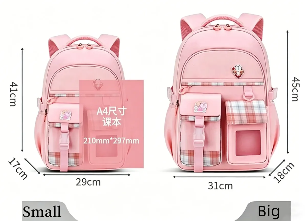 nouveau sac à dos scolaire pour filles, léger et ergonomique, sac à dos pour enfants, grande capacité, soutien dorsal, sac à bandoulière, élèves du primaire