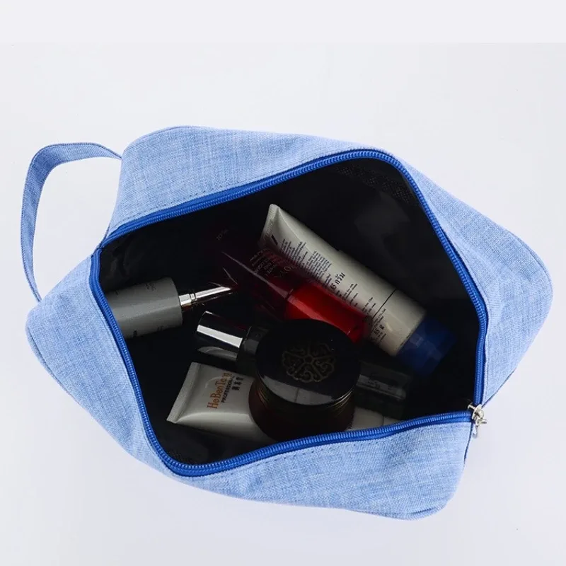 trousse de maquillage - sac de rangement grande capacité pratique pour l'extérieur - sac à main - trousse de toilette et de maquillage portable pour homme