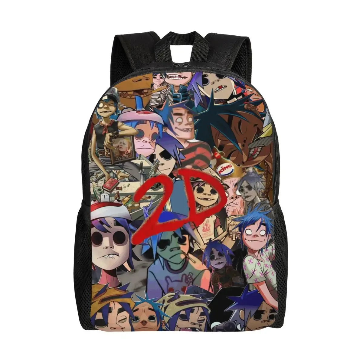 sac à dos de groupe musical gorillaz, sac à livres pour étudiants garçons et filles, sac d'école, sacs à bandoulière pour ordinateur