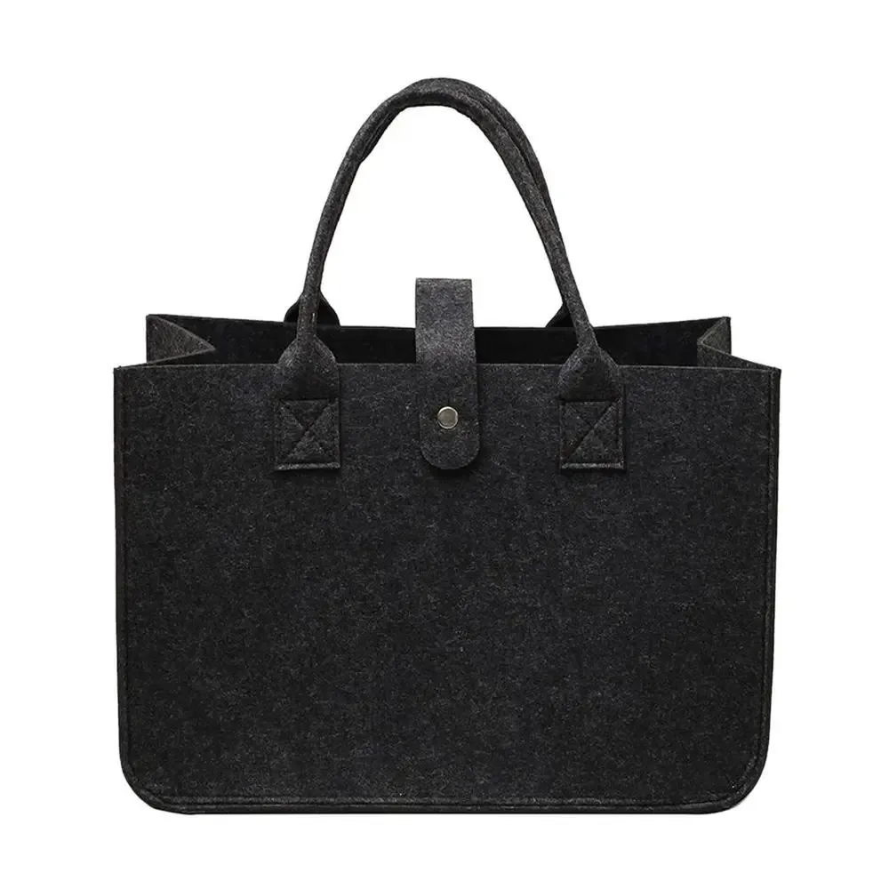 sac momie portable de grande capacité pour femmes, sac à bandoulière en feutre simple, sacoche de couleur unie, sac à main de voyage décontracté