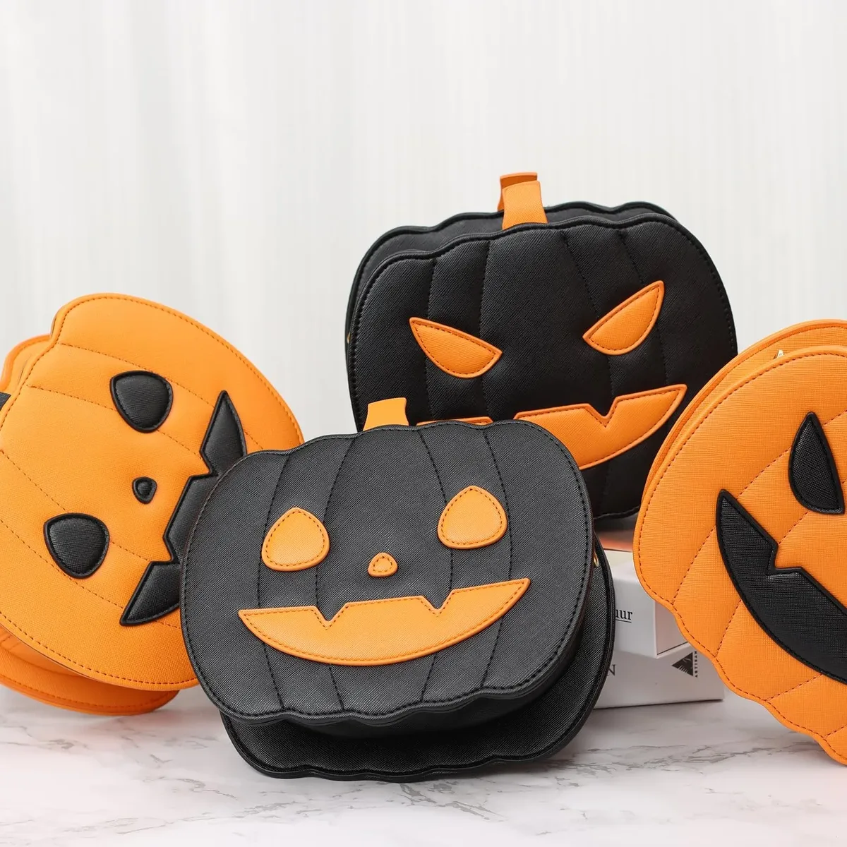 sac à bandoulière en cuir pu pour femme, sac à main d'halloween, sac à provisions d'halloween, sac de messager démon, initié à la aliments