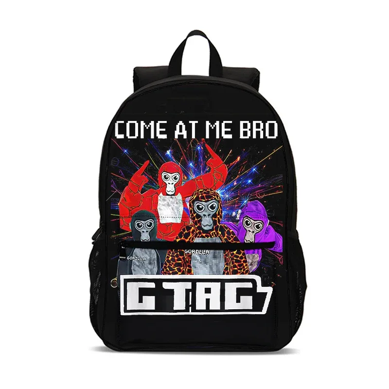 gorilla tag enfants mochila 47 cm/18.5 pouces grande capacité sac à dos gorilla tag fournitures scolaires sac d'école pour garçons filles meilleur cadeau