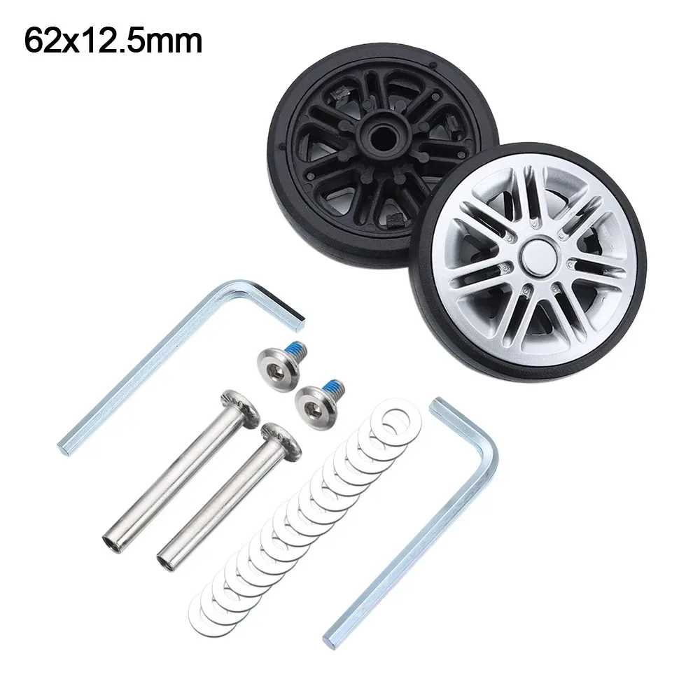 Roues de remplacement universelles pour valise, résistantes à l'usure, silencieuses, avec vis, roues de bagages de voyage, accessoires de bagages