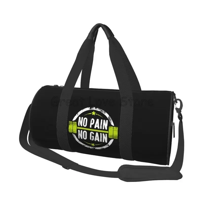 sac de voyage rond imprimé powerhouse gym, sac de week-end, sac de nuit, sac à main portable, sac de sport imperméable pour le yoga, la gym et les sports