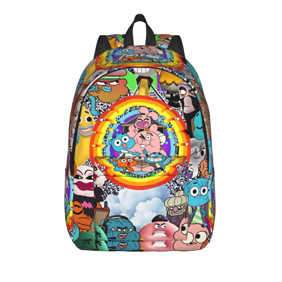 sac à dos the amazing world of gumball darwin swirl, sacs de voyage pour garçons et filles, sacs d'école durables de créateur, sac à dos décontracté