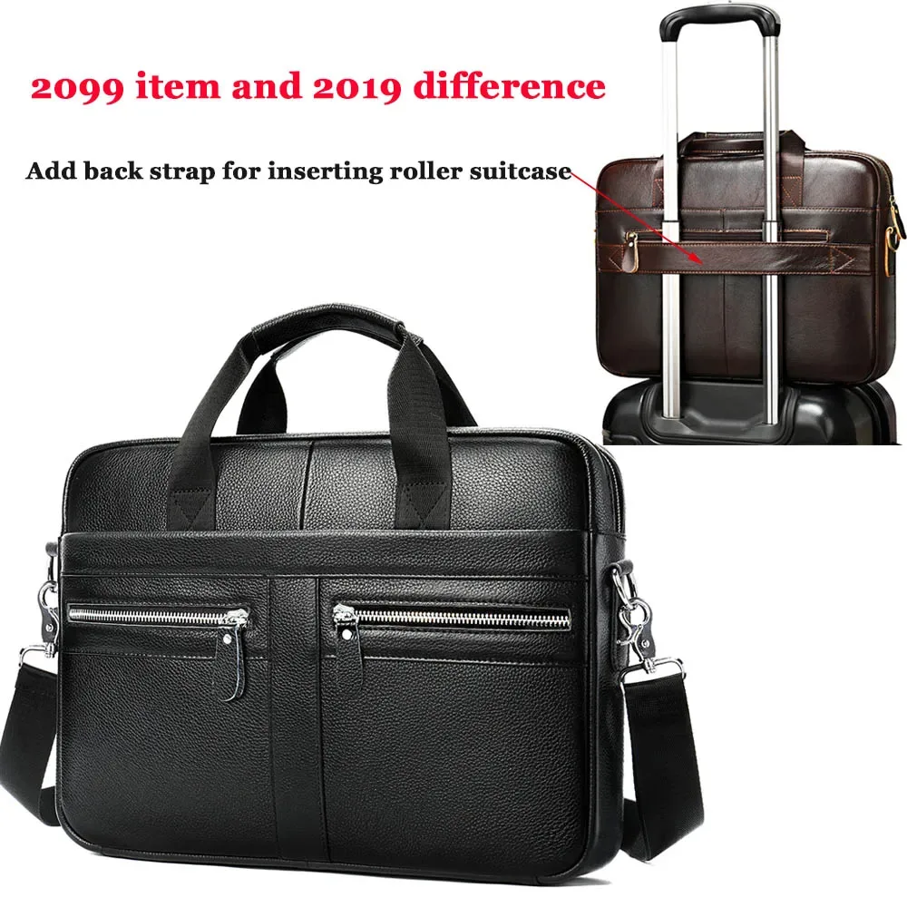 westal sac pour hommes en cuir véritable hommes porte-documents pour ordinateur portable 14 messager hommes sac en cuir portefeuille d'affaires pour document a4 7022