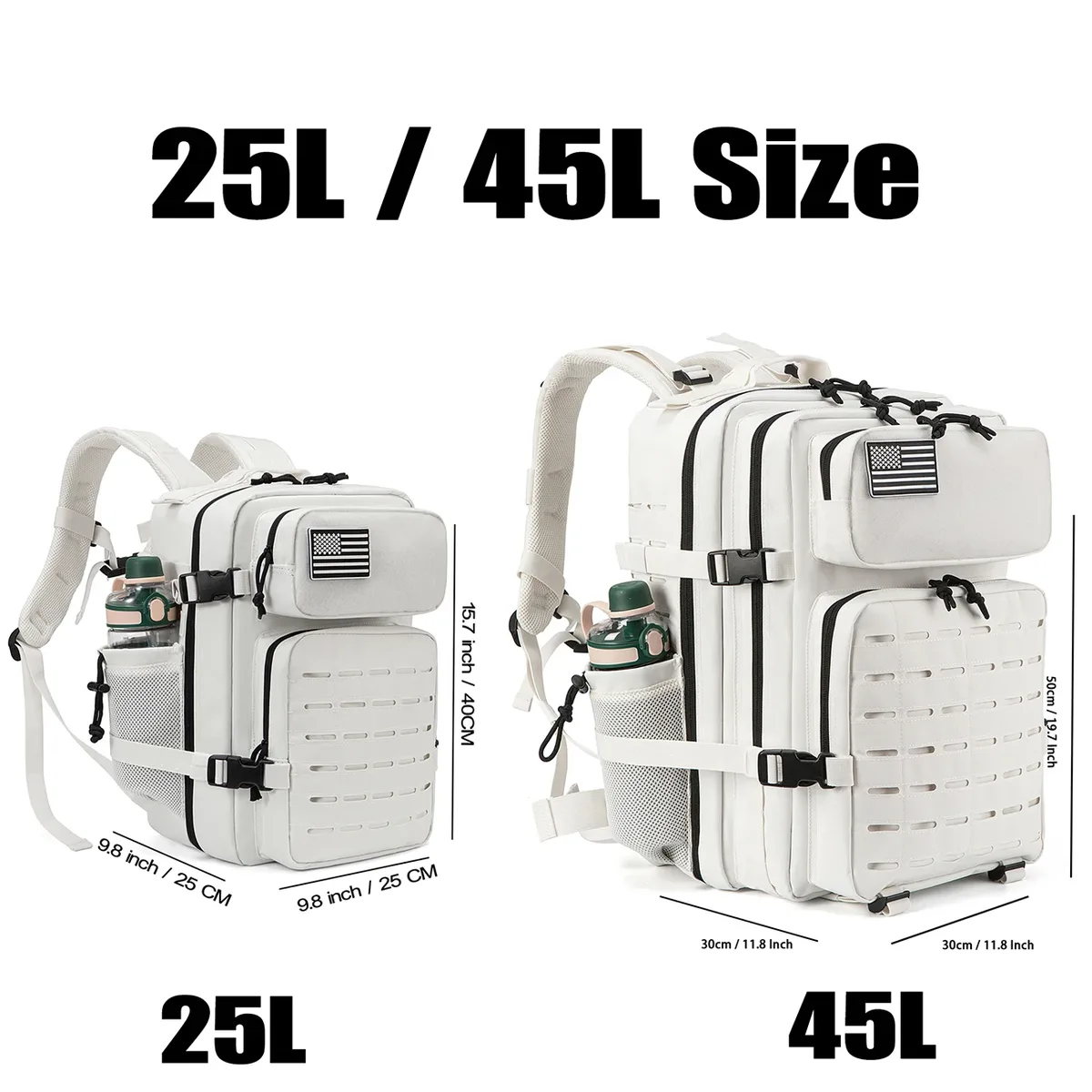 sac à dos de randonnée 25l / 45l, adapté au camping, à la pêche et aux activités sportives, et idéal pour une utilisation quotidienne, la remise en forme et les voyages
