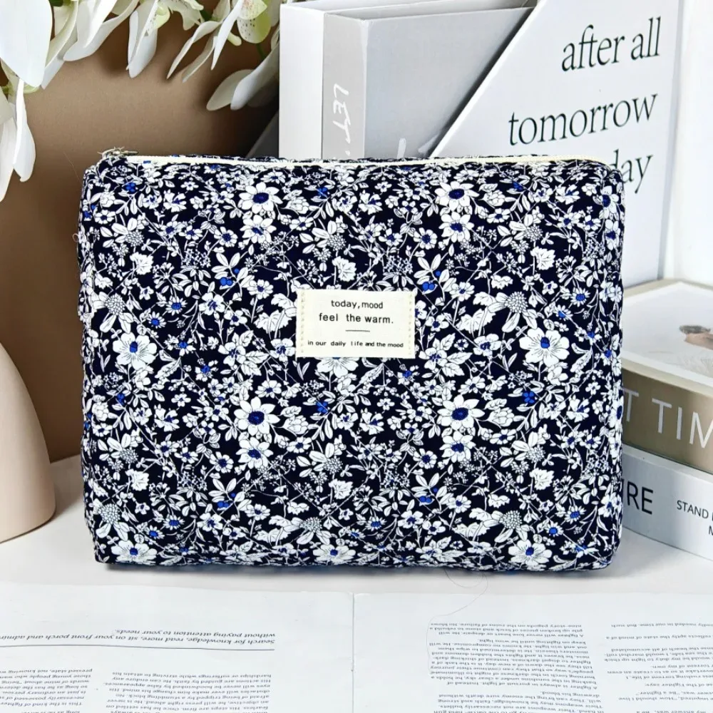 sac à cosmétiques vintage rose noir pour femmes, pochette de rangement de voyage florale pour maquillage de toilette, sac à main portable pour dames, cadeau