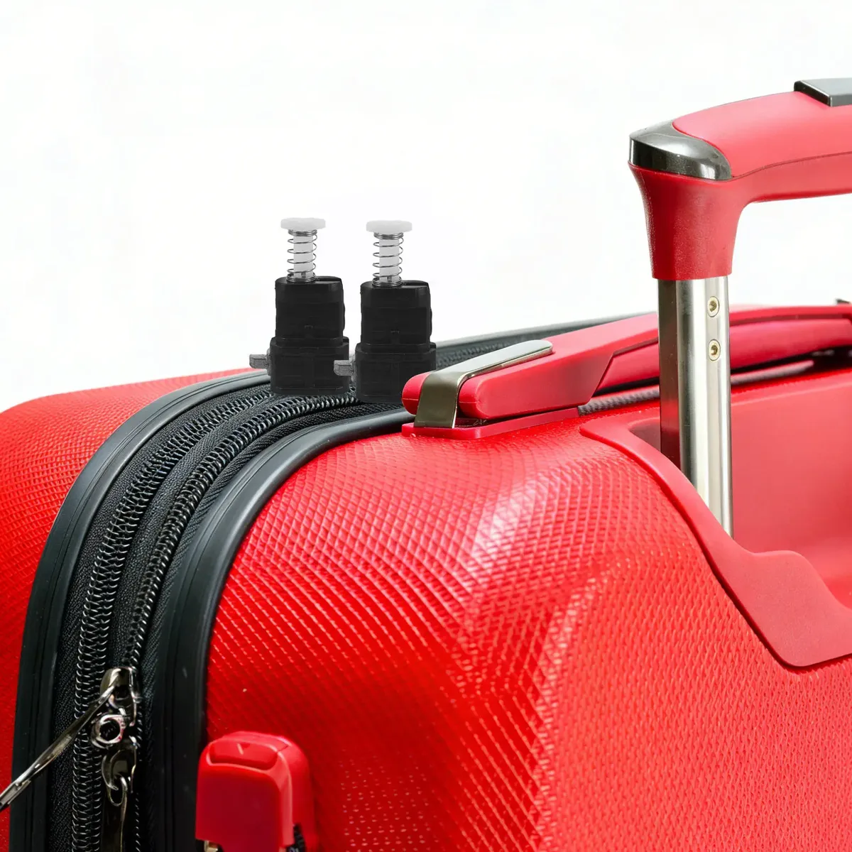 bouton serrure valise tige ressort head ovale blanc plastique noir gris voyage rechange pods voyage