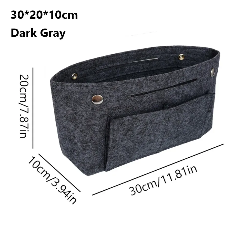 organisateur de sac à main en feutre simple, support de sac, doublure de sac à main de grande capacité, organisateur de rangement portable