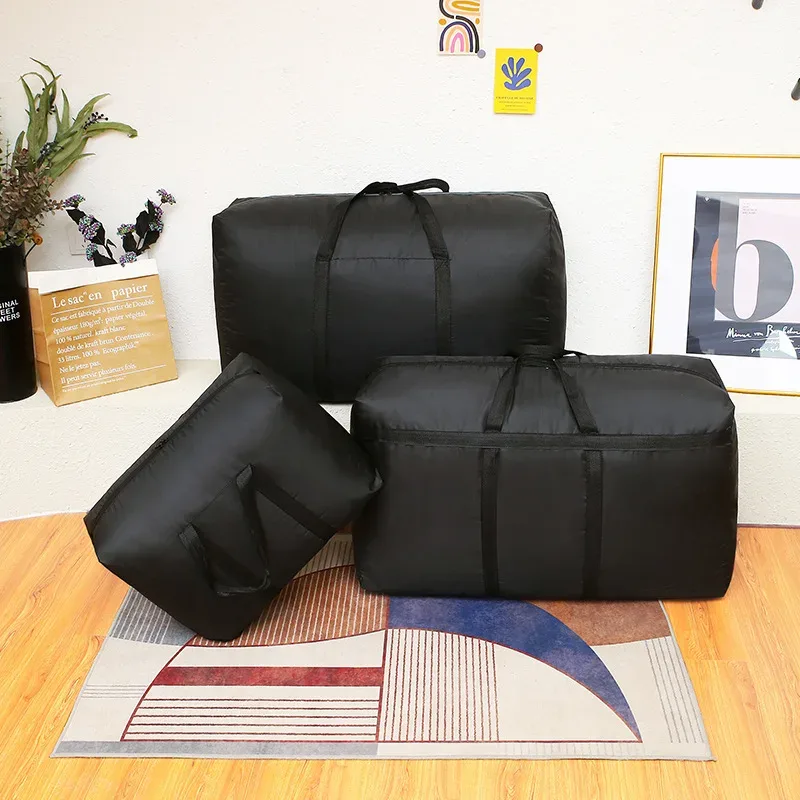 sac de voyage pliable super grande capacité, sac de voyage imperméable en polyester, sac de rangement pour vêtements et couettes