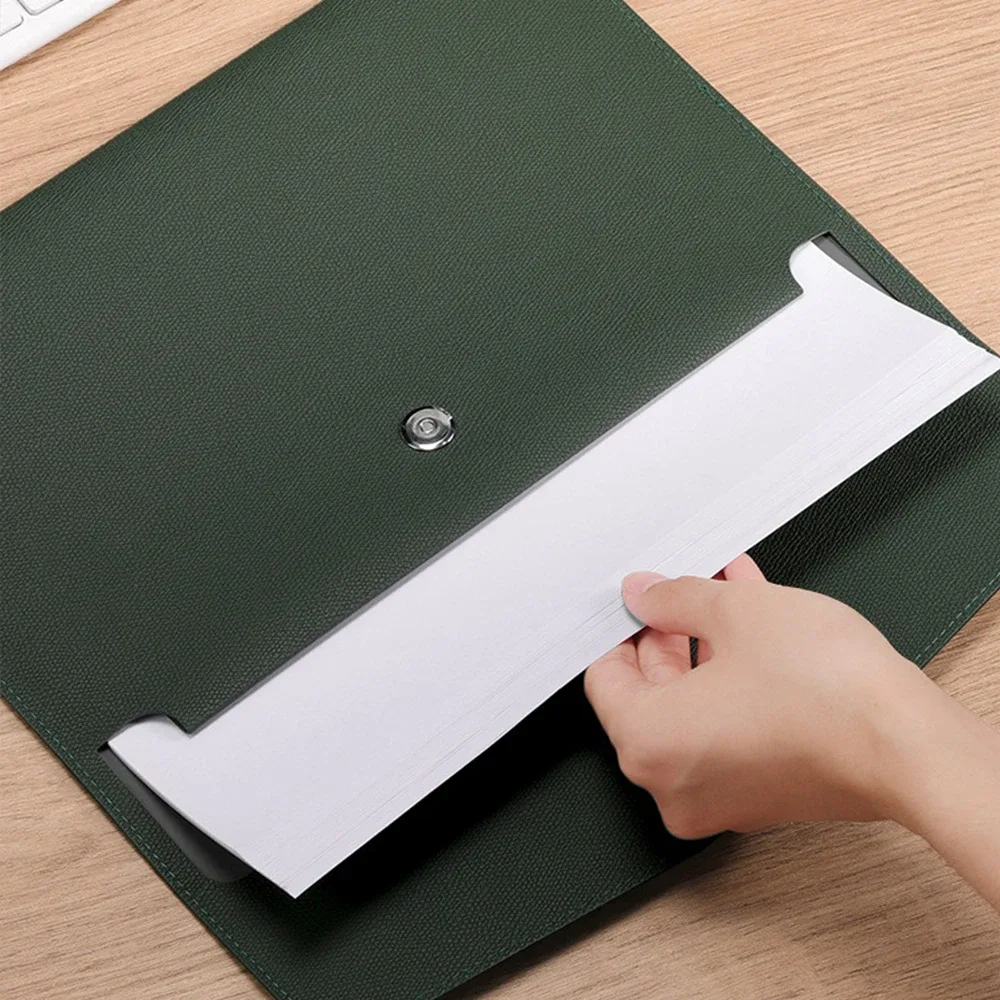 sacs de fichiers en cuir a4 personnalisés pour lettres, sacs à documents officiels, sacs matériels et sacs de rangement pour le bureau d'affaires