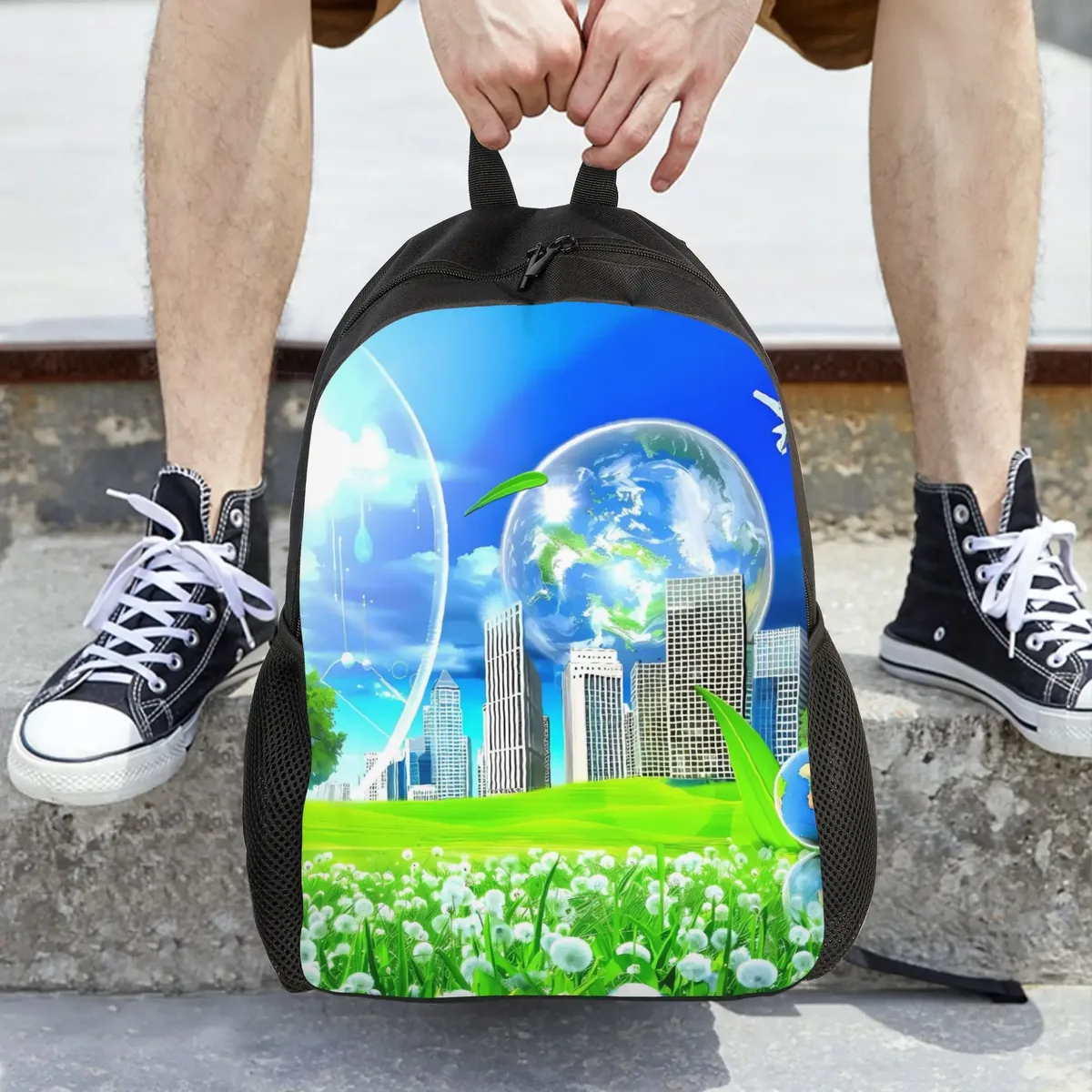 sac à dos graphique frutiger aero, sacs à dos de voyage pour hommes, sacs d'école élégants, sac à dos à motifs de haute qualité