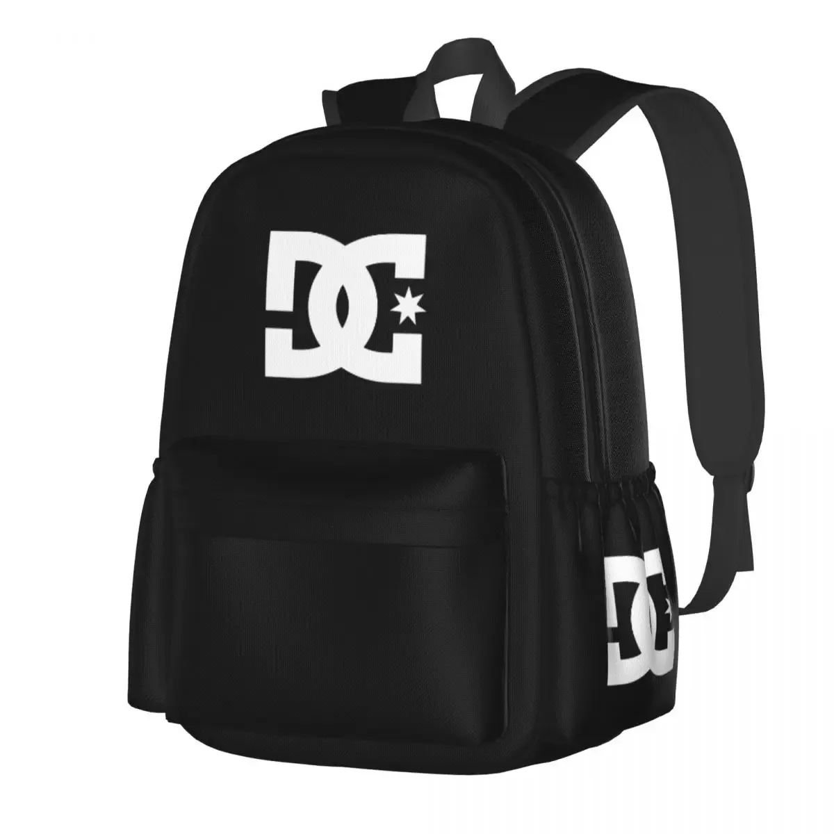 sac dos polyester noir grand capacité usage étudiant voyage journee sport activités plein air