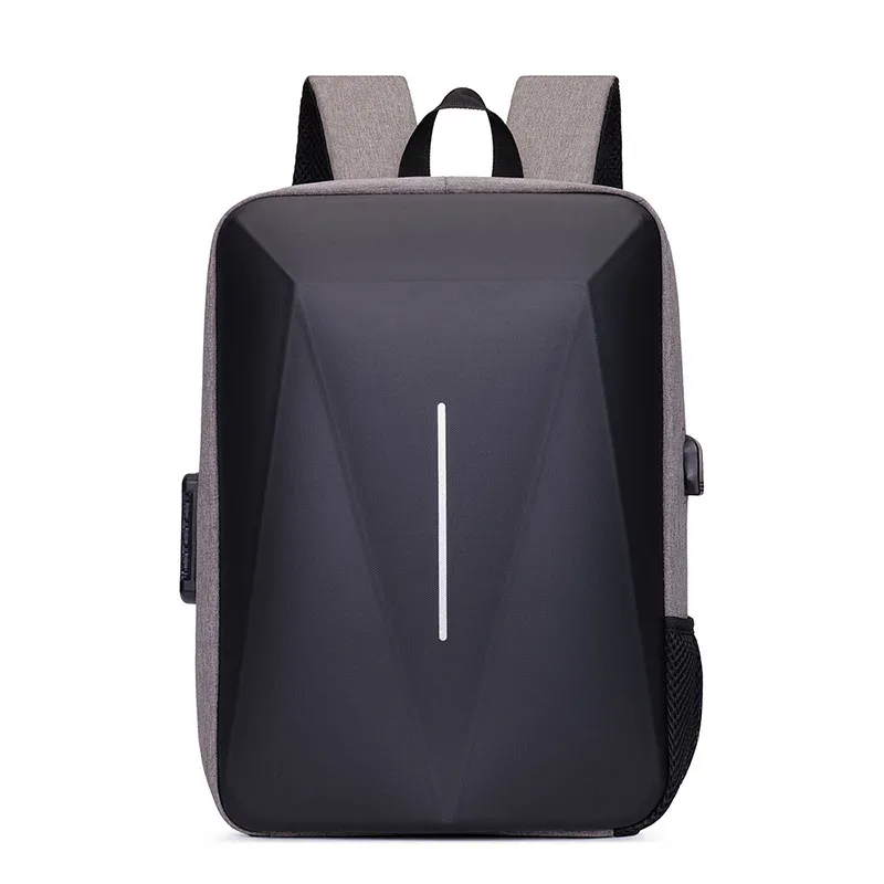 sac à dos d'ordinateur à coque rigide usb pour hommes, cartable à la mode pour lycéens, étudiants, grande capacité, sac à dos d'affaires